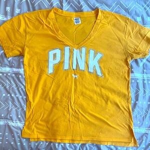 Victoria's Secret PINK Yellow Tee